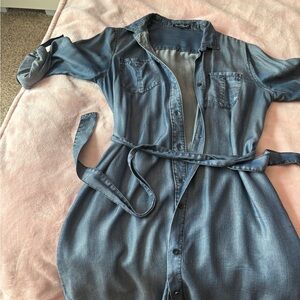 Velvet Heart Blue Midi Dress